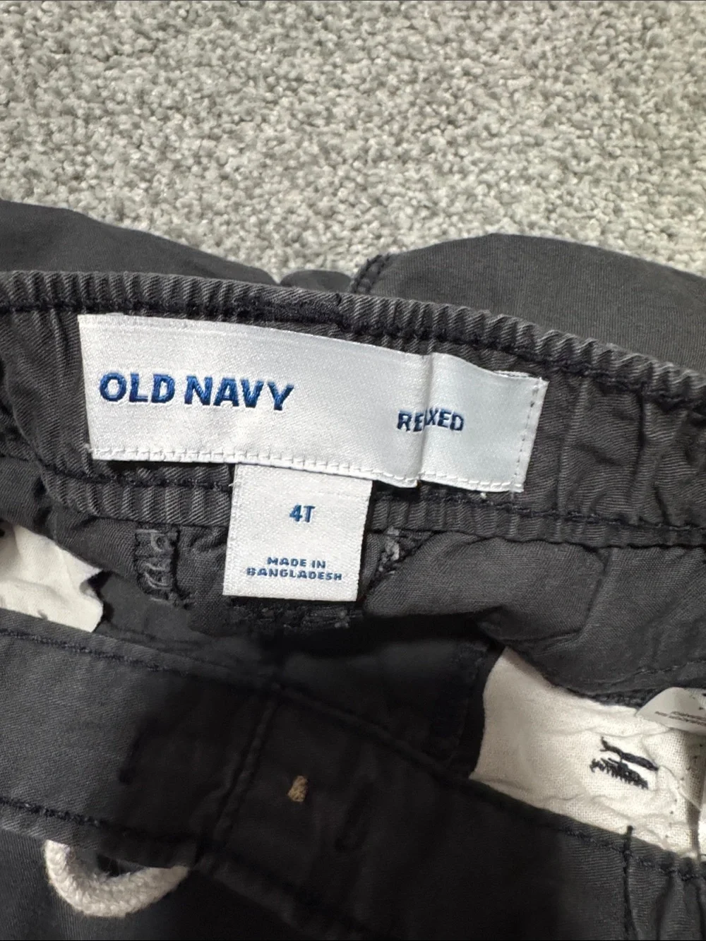 Old Navy Black Pull-On Drawstring Pants for Kids